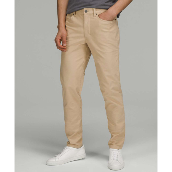 Lululemon ABC Slim Fit Pant Utilitech Stretch Chino Trench Khaki Men's Size 33 - Picture 1 of 10